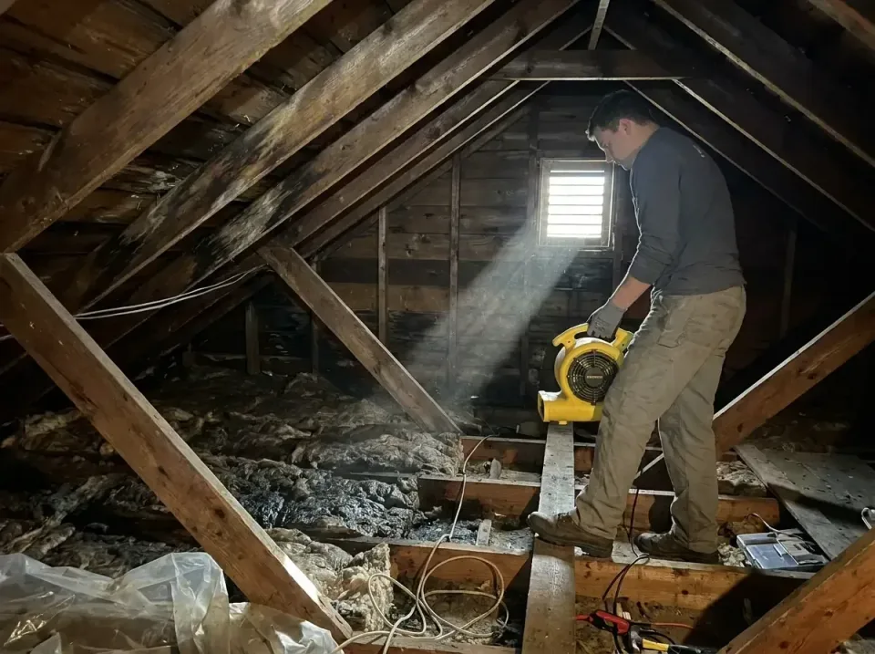 attic-water-damage-drying-proc-007 — frequently asked questions, Emergency Water Extraction & 24/7 Flood Response in Dubuque…